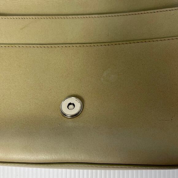 Vintage Rolfs Leather Flap Shoulder Bag Adjustable Strap Gray Green 90s Y2K - Picture 6 of 12